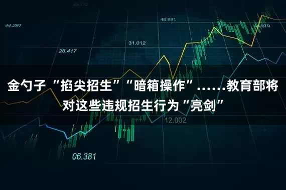 金勺子 “掐尖招生”“暗箱操作”……教育部将对这些违规招生行为“亮剑”
