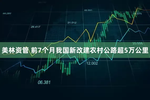 美林资管 前7个月我国新改建农村公路超5万公里