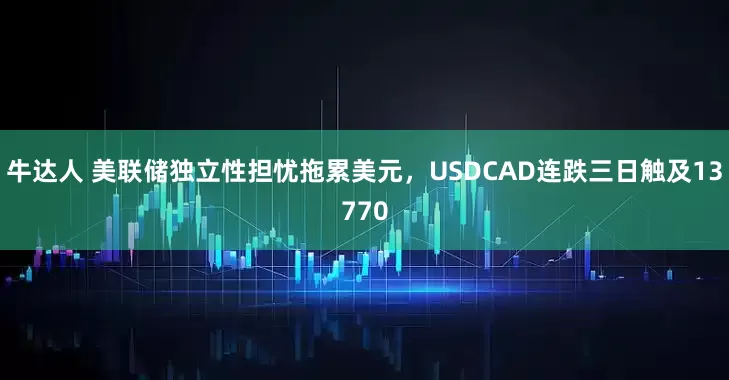 牛达人 美联储独立性担忧拖累美元，USDCAD连跌三日触及13770